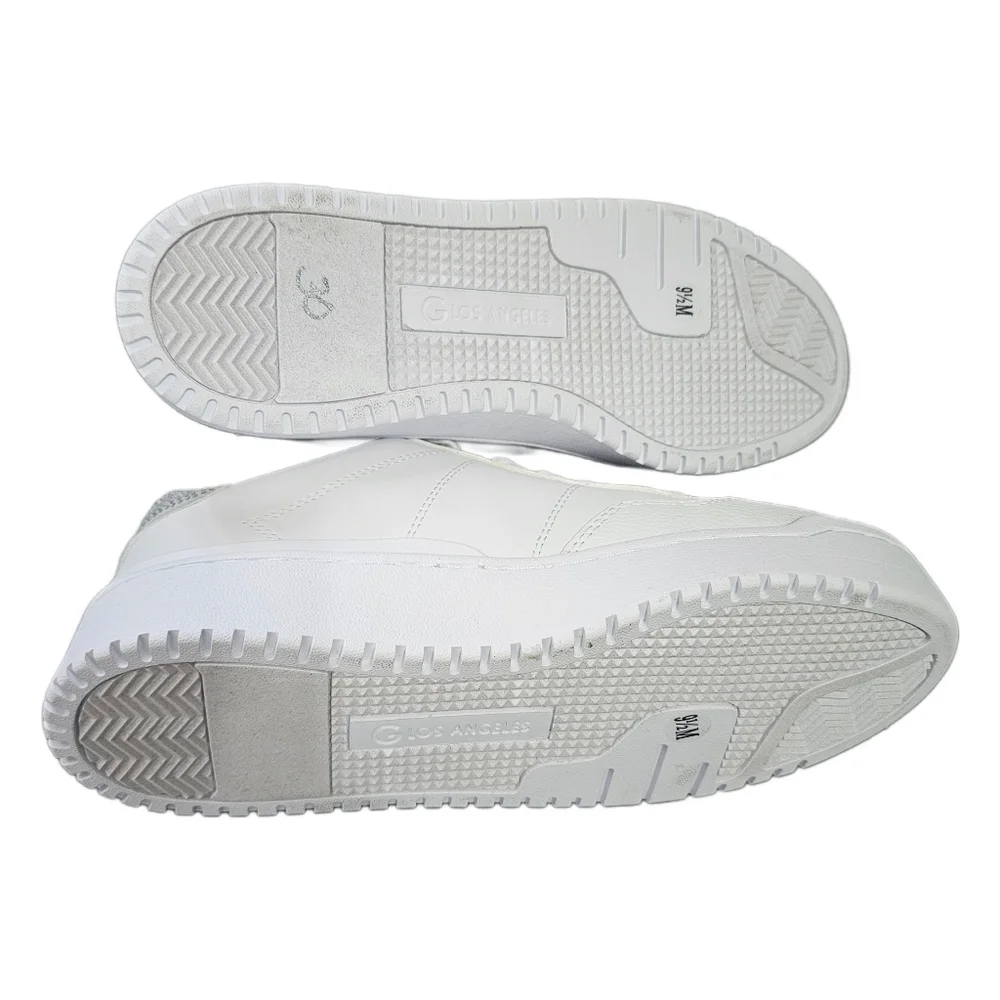 GBG Los Angeles Rhinestone White Sneakers Size 9.5 NWT - Picture 5 of 6